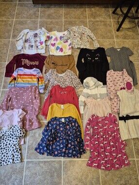 Lot Of 20 Little Girls Mixed Dress & Top Lot Size 3T